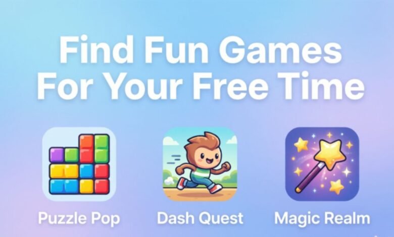 Find Fun Games For Your Free Time